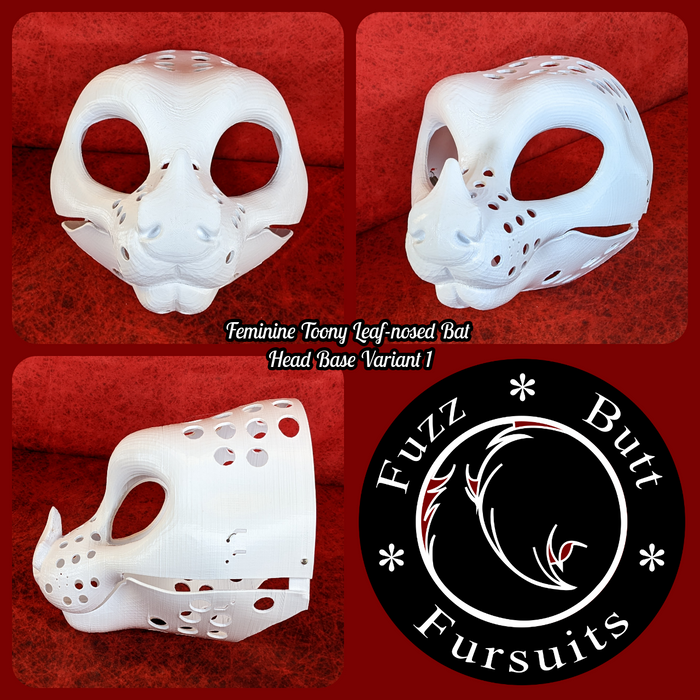Feminine Toony Leaf-nosed Bat Head Base Variant 1