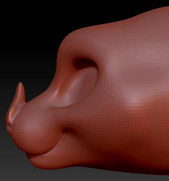 Feminine Toony Leaf-nosed Bat Head Base Variant 1