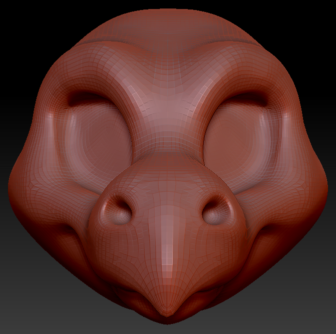 Feminine Toony Point-nosed Dragon Head Base Variant 1