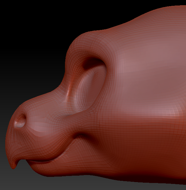 Feminine Toony Point-nosed Dragon Head Base Variant 1