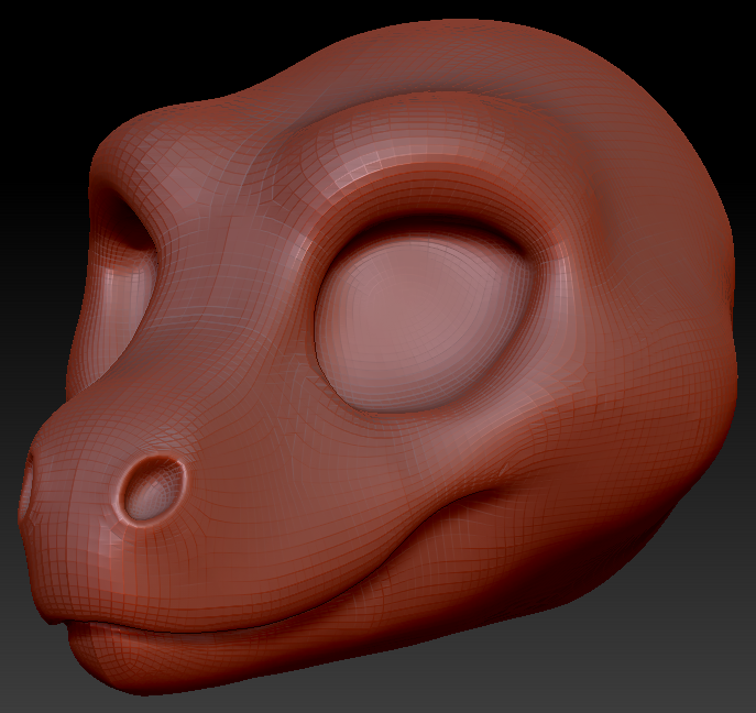Feminine Toony Raptor Head Base Variant 1