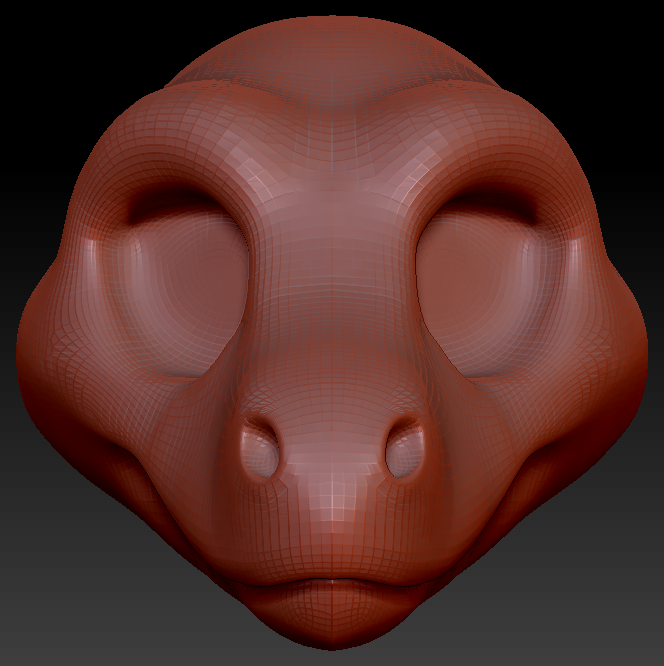 Feminine Toony Raptor Head Base Variant 1