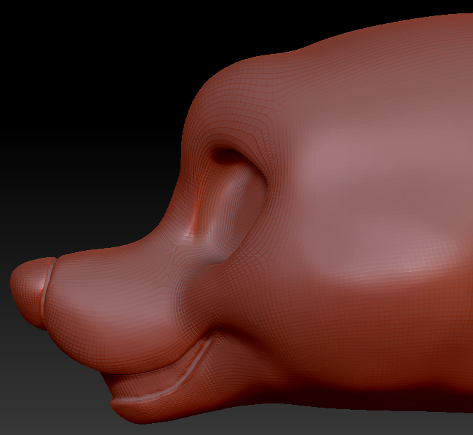 Feminine Toony Small Canine Static Jaw Head Base Variant 1