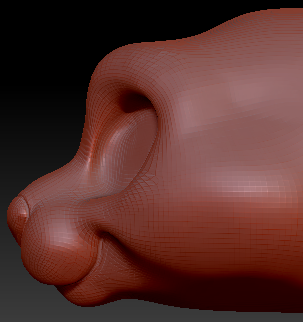 Feminine Toony Small Cat Head Base Variant 1