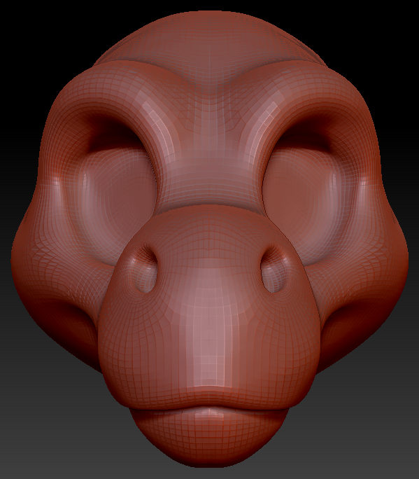 Feminine Toony T-Rex Head Base Variant 1