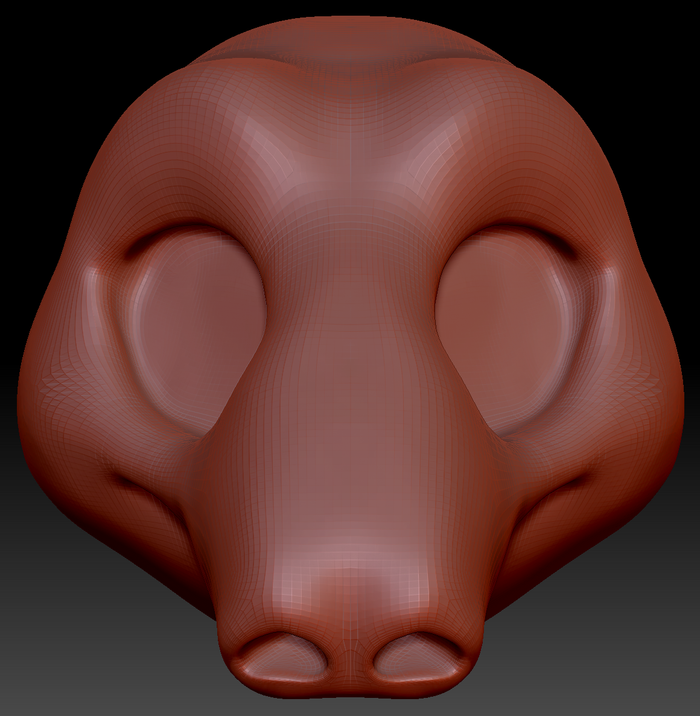 Feminine Toony Tapir Head Base Variant 1