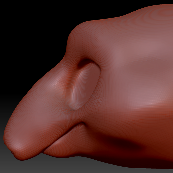 Feminine Toony Tapir Head Base Variant 1