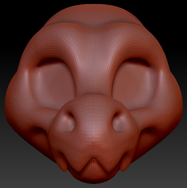 Feminine Toony Wickerbeast Head Base Variant 2
