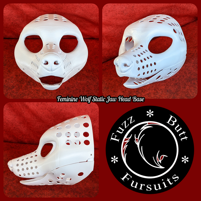 Feminine Wolf Static Jaw Head Base