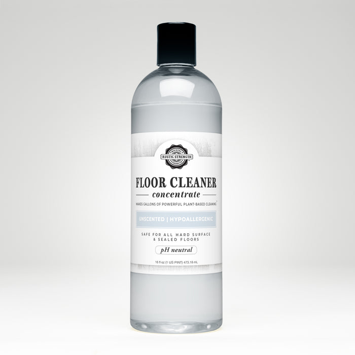 Rustic Strength, Floor Cleaner Concentrate, 16oz, Plastic with flip top cap, Unscented