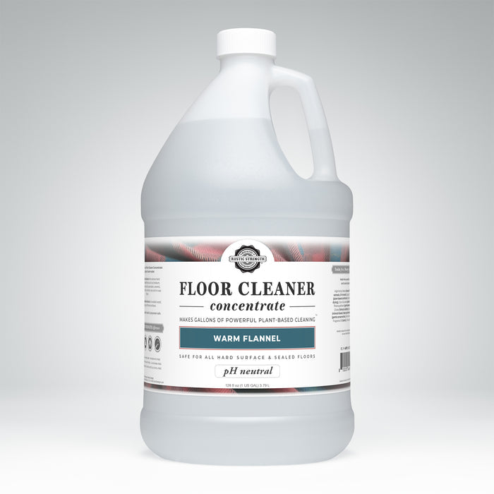 Rustic Strength, Floor Cleaner Concentrate, 1 Gallon, Plastic Jug, Warm Flannel