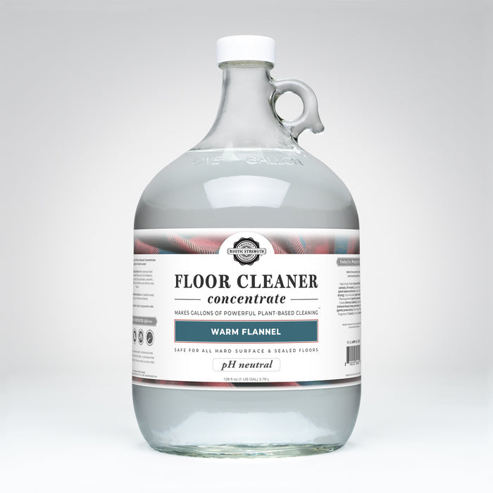 Rustic Strength, Floor Cleaner Concentrate, 1 Gallon, Glass Jug, Warm Flannel