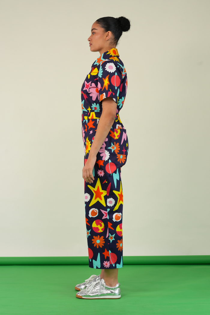 Floral Universe Jumpsuit - New Cut