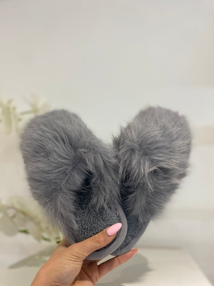 Fluff Ball Slippers (4 Colours)
