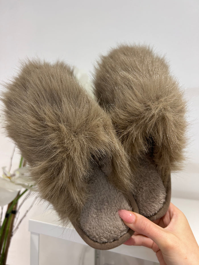 Fluff Ball Slippers (4 Colours)