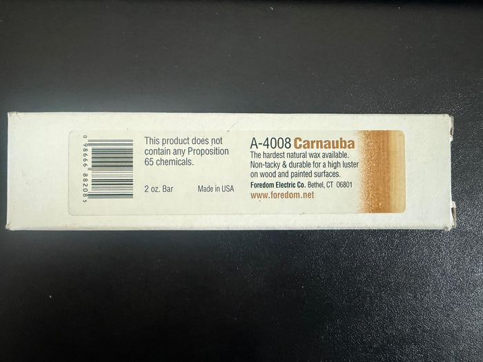 Foredom Natural Carnauba Wax – 2 oz. Bar (#A-4008)