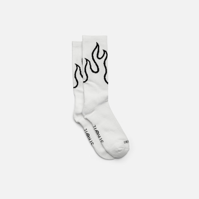 FUEGO SOCKS - CREAM BLACK