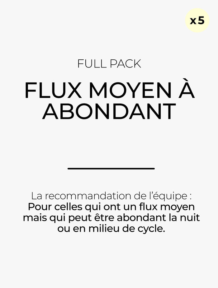 Full pack flux moyen à abondant