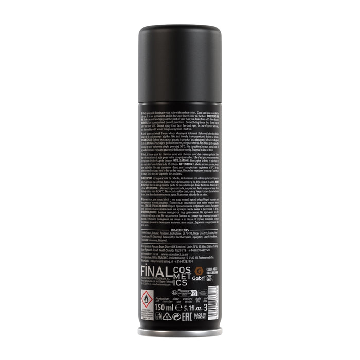 Gabri Professional Temporary Hair Colour Spray Dark Brown 150ml