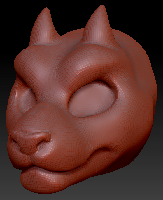 Gender Neutral Big Cat Head Base Complex Variant 1