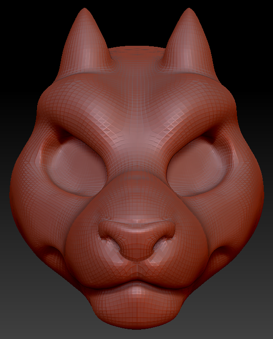 Gender Neutral Big Cat Head Base Complex Variant 1