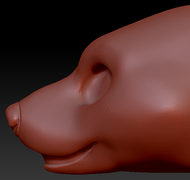 Gender Neutral Black Bear Static Jaw Head Base