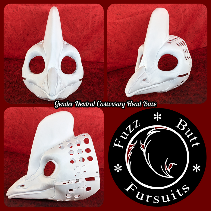 Gender Neutral Cassowary Head Base