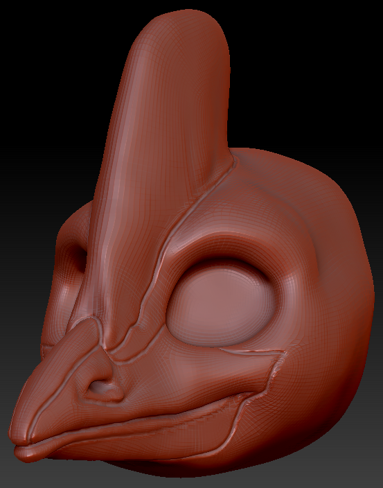 Gender Neutral Cassowary Head Base