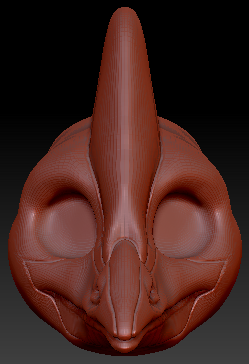Gender Neutral Cassowary Head Base