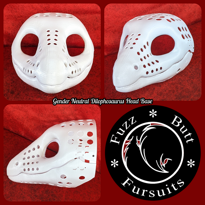 Gender Neutral Dilophosaurus Head Base