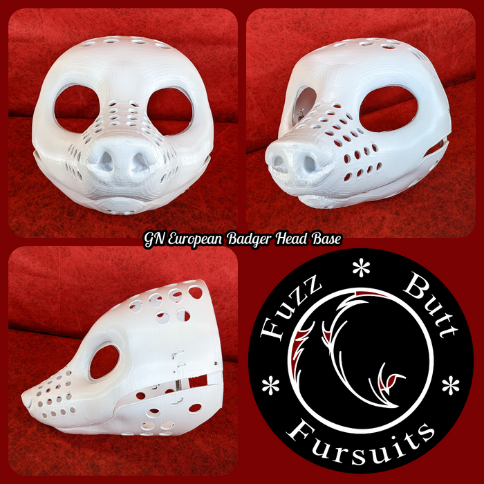 Gender Neutral European Badger Head Base