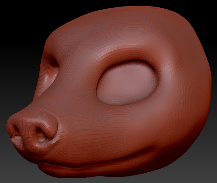 Gender Neutral European Badger Head Base