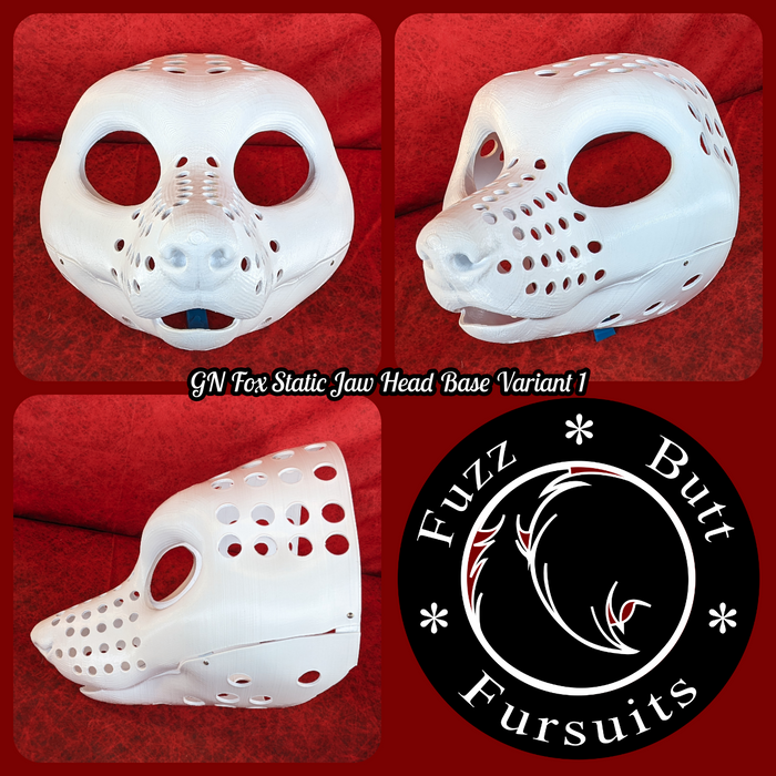 Gender Neutral Fox Static Jaw Head Base Variant 1