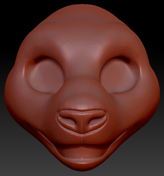 Gender Neutral Giant Panda Static Jaw Head Base
