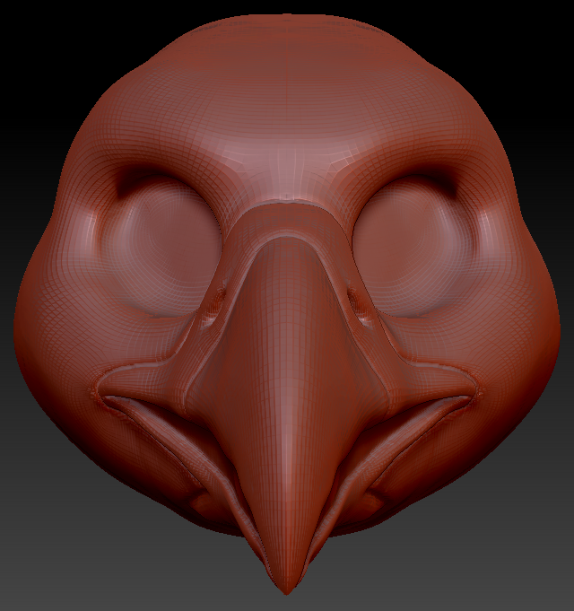 Gender Neutral Gryphon/Eagle Static Jaw Head Base