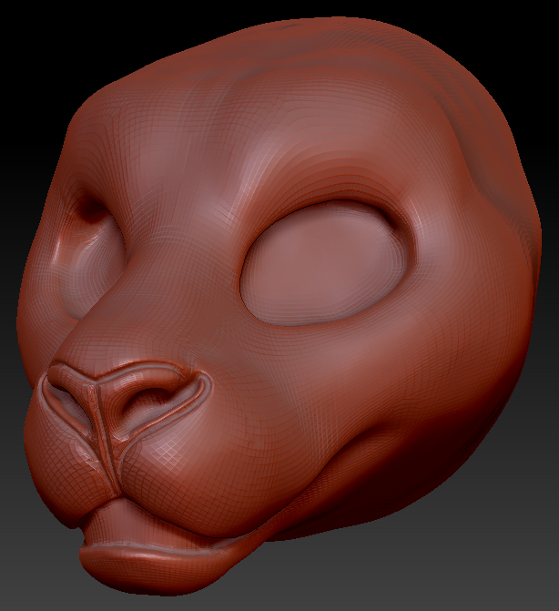 Gender Neutral Jaguar Static Jaw Head Base Variant 1