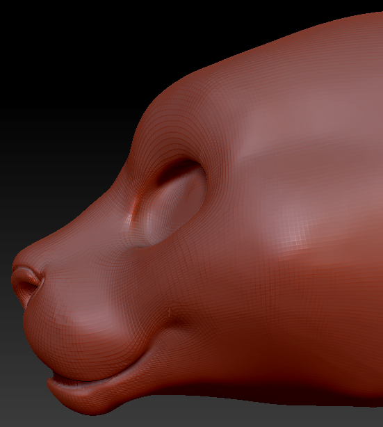 Gender Neutral Jaguar Static Jaw Head Base Variant 1