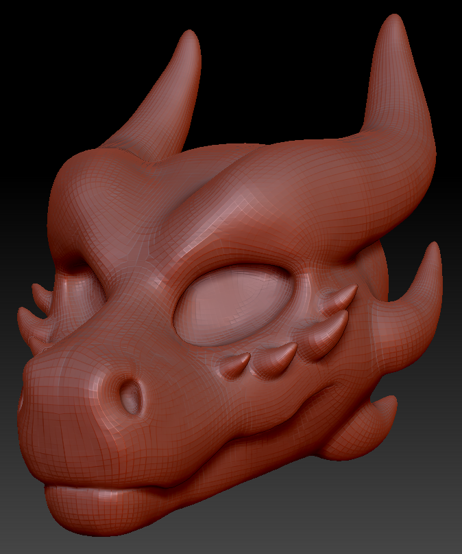 Gender Neutral Long-nosed Angel Dragon Head Base Complex Variant 3