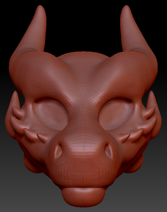 Gender Neutral Long-nosed Angel Dragon Head Base Complex Variant 3