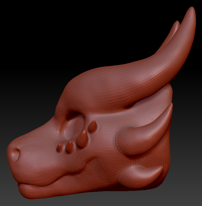 Gender Neutral Long-nosed Angel Dragon Head Base Complex Variant 3