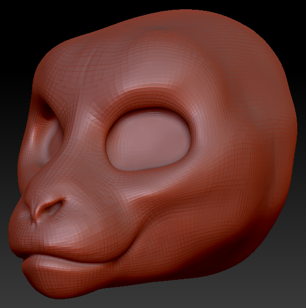 Gender Neutral Macaque Head Base