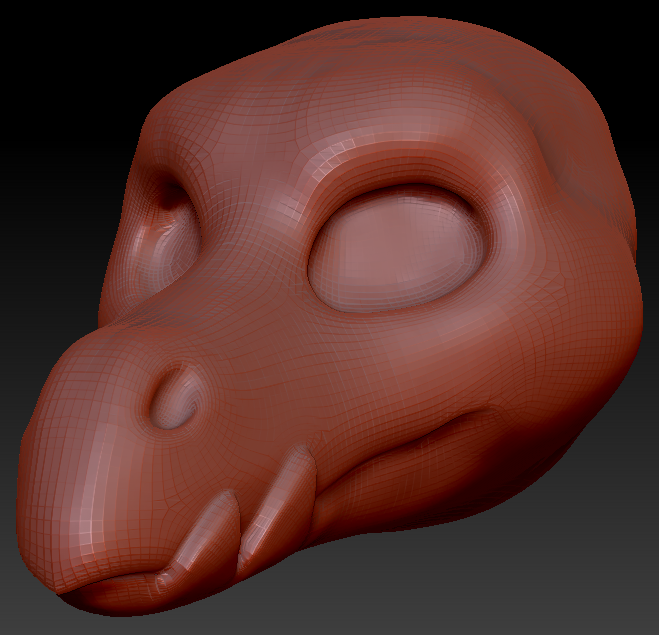 Gender Neutral Point-nosed Dragon Head Base Variant 1