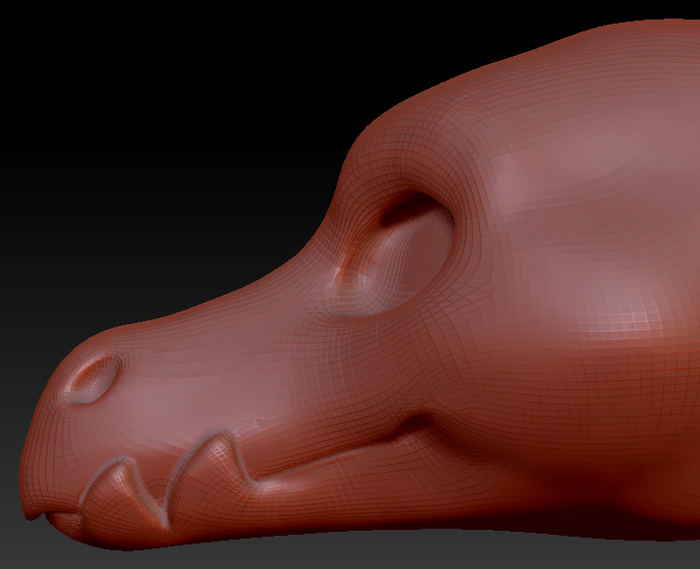 Gender Neutral Point-nosed Dragon Head Base Variant 1