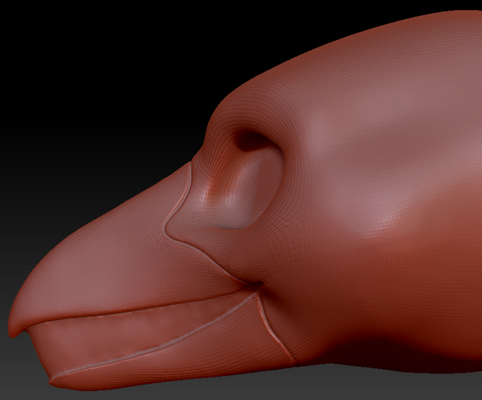 Gender Neutral Raven Static Jaw Head Base