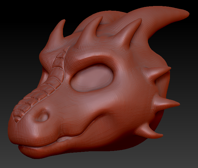 Gender Neutral Round-nosed Dragon Head Base Complex Variant 2