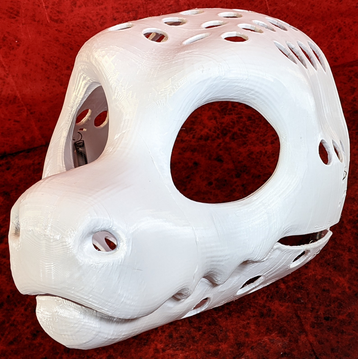 Gender Neutral Round-nosed Dragon Head Base Variant 2