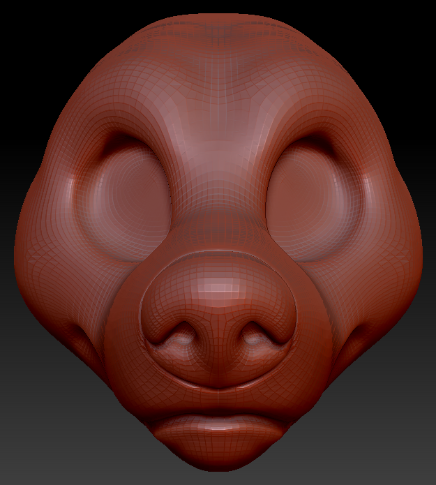 Gender Neutral Toony Bear Head Base Variant 1