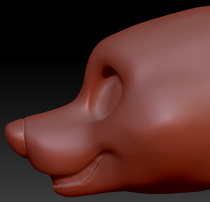 Gender Neutral Toony Bear Static Jaw Head Base Variant 2