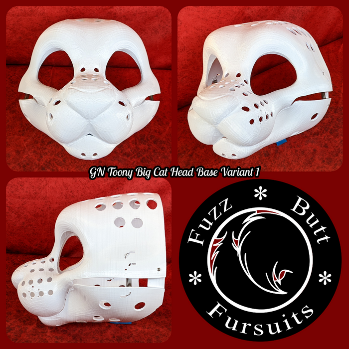 Gender Neutral Toony Big Cat Head Base Variant 1