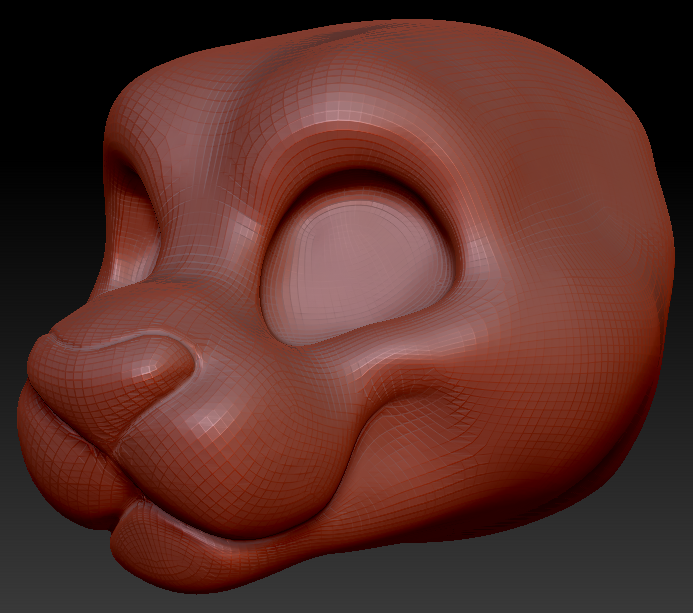 Gender Neutral Toony Big Cat Head Base Variant 1